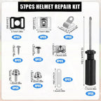 57 Piece Universal Sports Helmet Repair and Hardware KitEstaliosFitEstaliosFit184218336;2026052;1777703612JJRoe