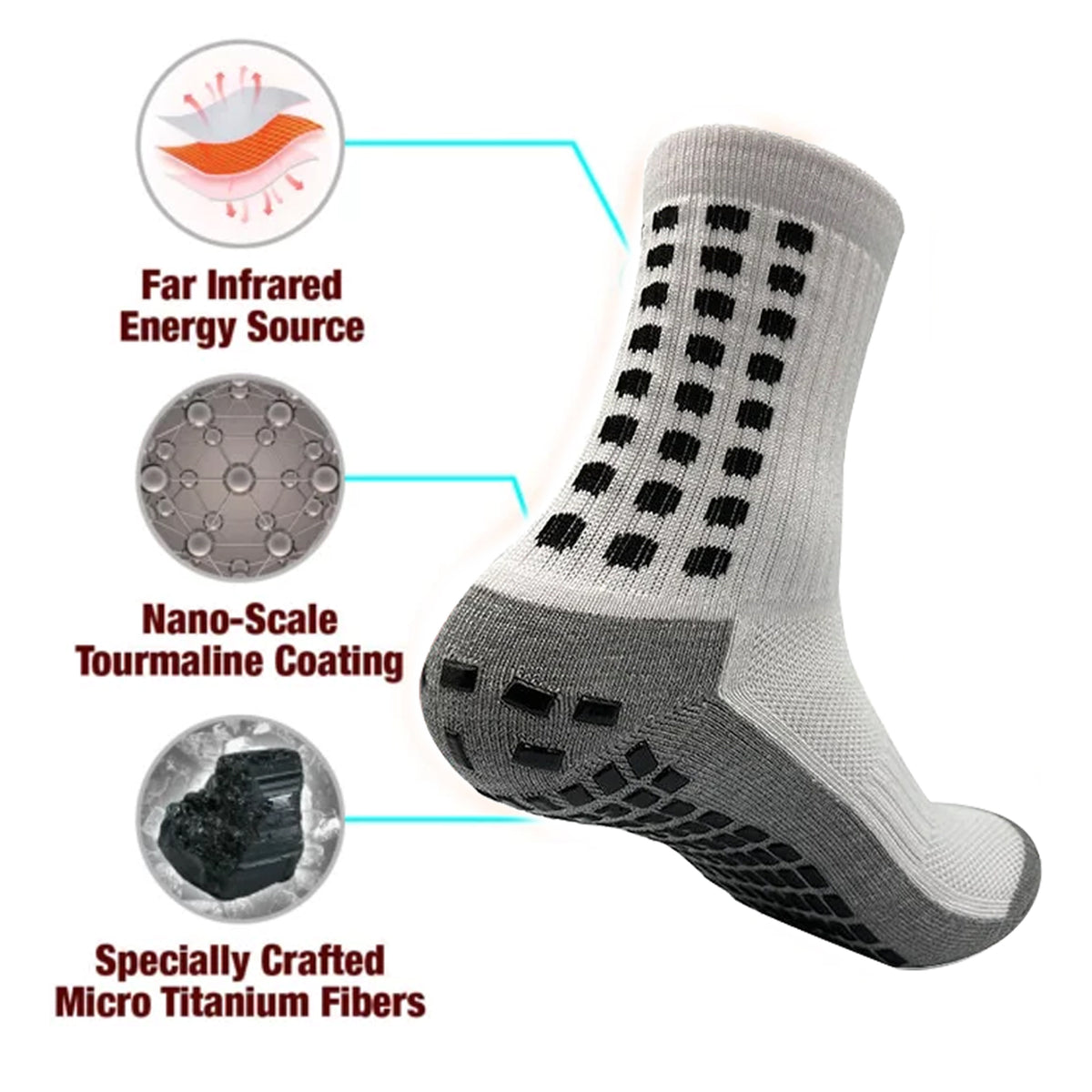 Warm Socks - Fiber Silicone Daily Wear