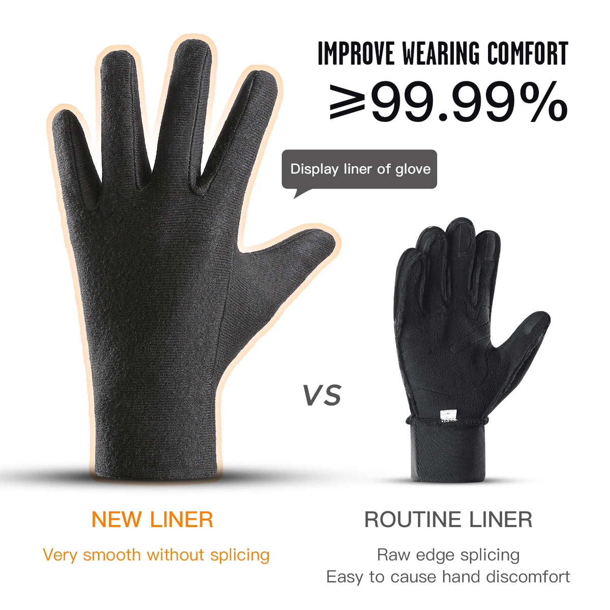 Cycling Gloves - Full-Finger Cold-Weather Pair