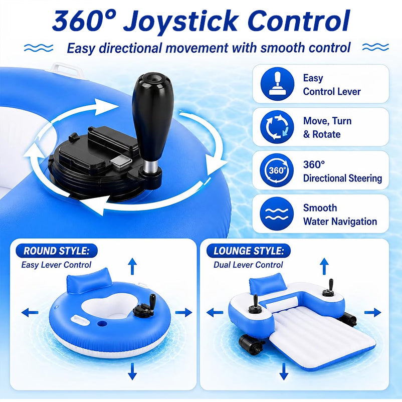 Inflatable Water Lounger - Electric Propeller Drive