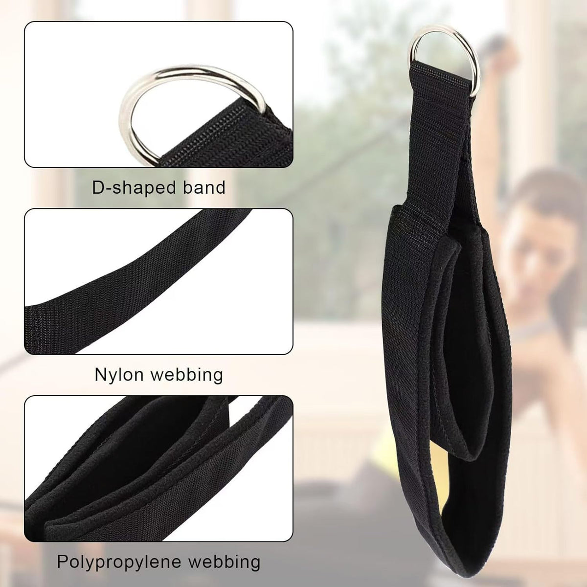 Pilates Strap - Double-Ring Ankle and Wrist Loop