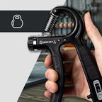 6PCS/SET 5-60kg Adjustable Hand Grip Strengthener Hand Grip Trainer With Counter Wrist Forearm And Hand Exerciser For Muscle Bui.