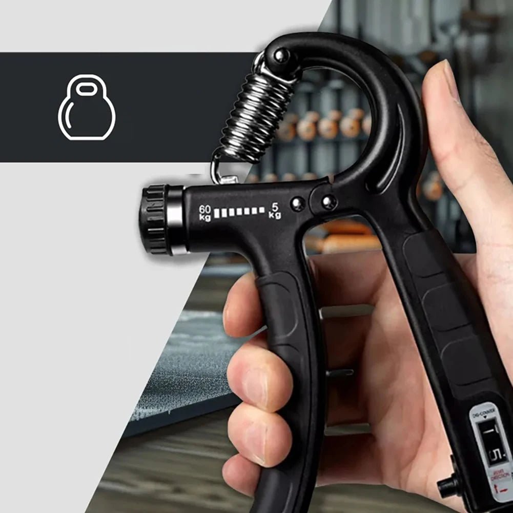 6PCS/SET 5-60kg Adjustable Hand Grip Strengthener Hand Grip Trainer With Counter Wrist Forearm And Hand Exerciser For Muscle Bui.