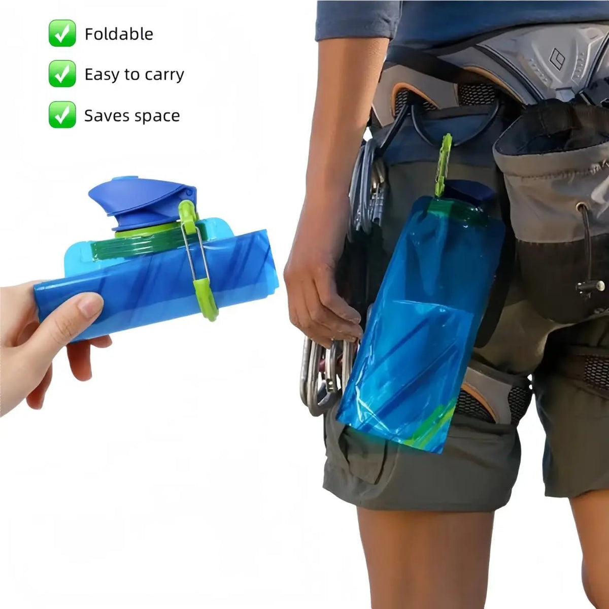 700ml Foldable Water Bottles Flexible Reusable Travel&Camping Water Bottle Water Pouch Soft Flask Water Bag With Carabiner ClipEstaliosFitEstaliosFit183652162;20260421;1776809360chfoO