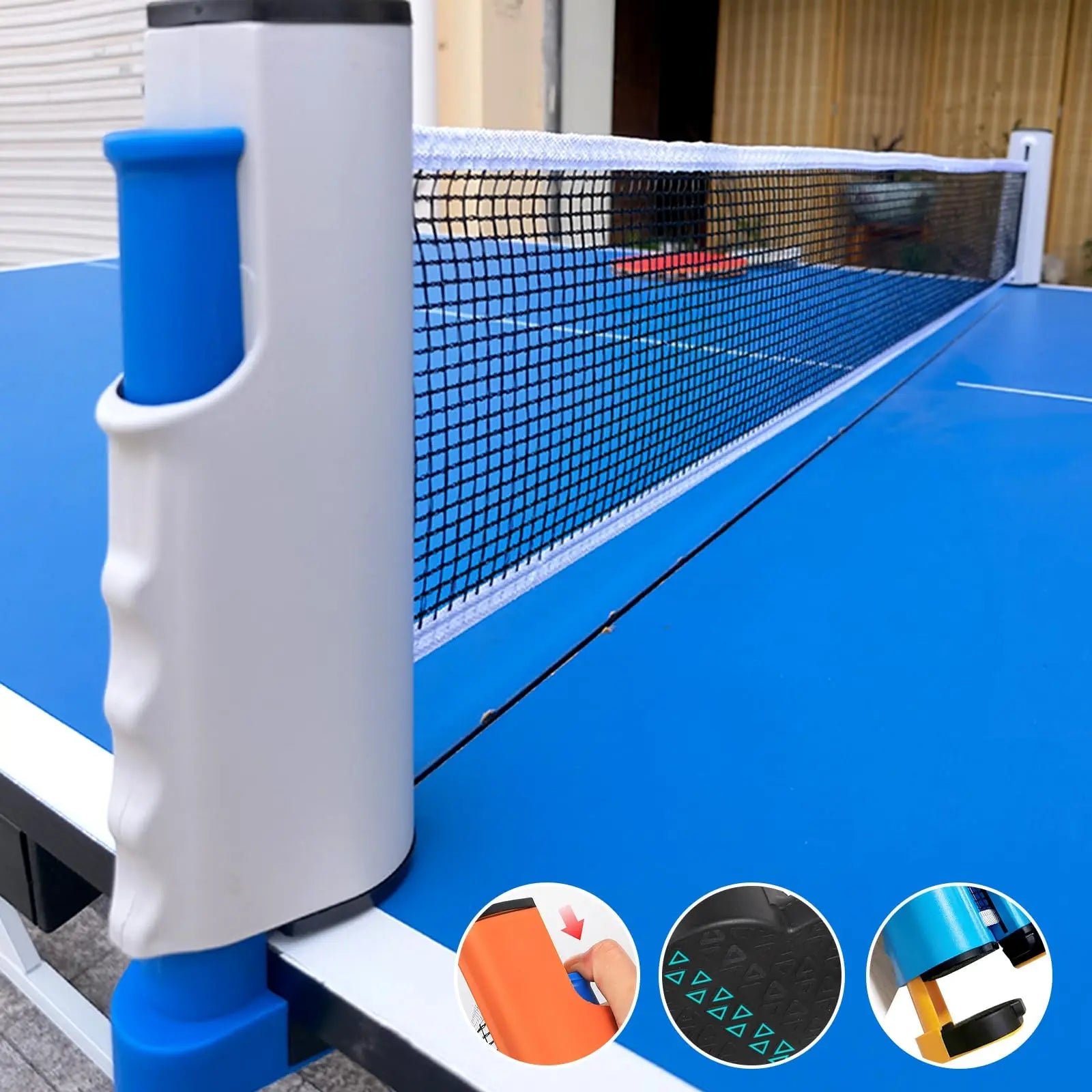 72" Retractable Table Tennis Net with Clamps Portable Ping Pong Net Rack for Any Table Replacement Table Tennis Net Rack PostsEstaliosFitEstaliosFit183652023;20260421;1776809352Oe43L
