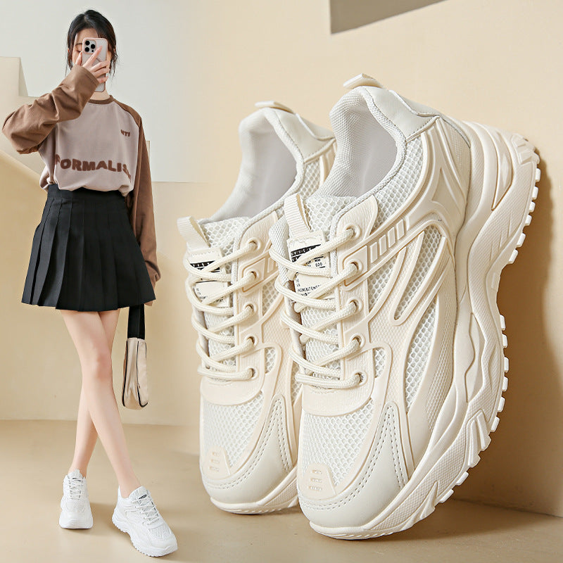 Women's Sneakers - PU Mesh Casual Trainers