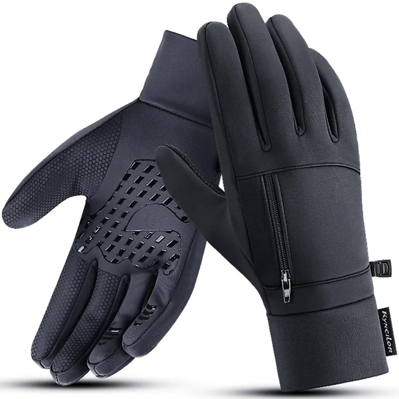 Cycling Gloves - Full-Finger Velvet Riding Pair