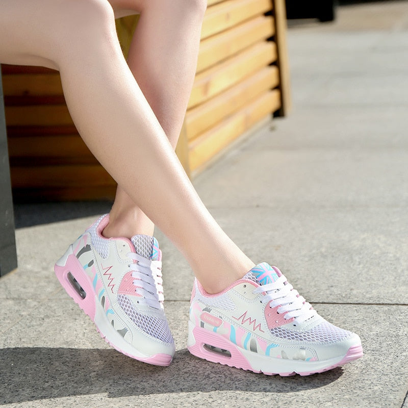 Women's Running Shoes - Breathable Athletic Design