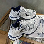 Women's Sneakers - White Low-Top Design