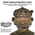Airsoft Mesh Mask - Half-Face Mask with Neck Gaiter