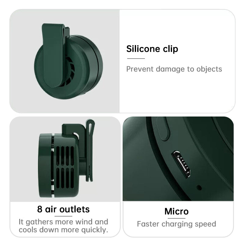 Clip-On Fan - Wearable Outdoor Fan