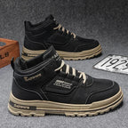 Men's Outdoor Boots - High-Top Lace-Up Design