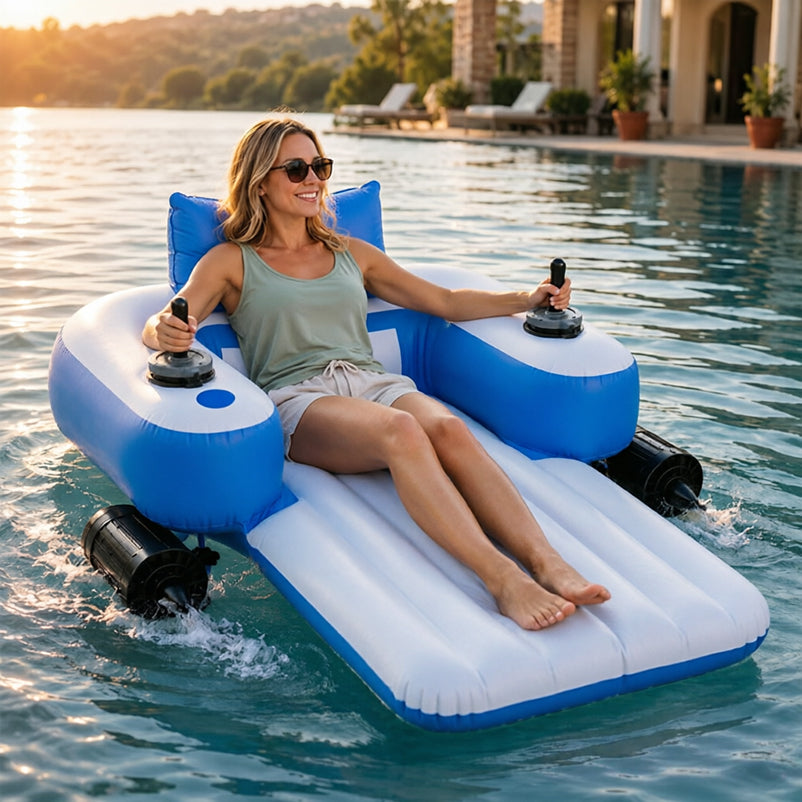 Inflatable Water Lounger - Electric Propeller Drive