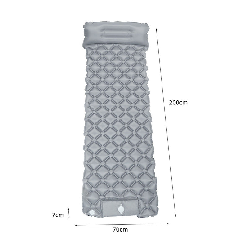 Sleeping Pad - Inflatable Camping Mat with Pillow