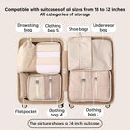Packing Cubes - 7-Piece Travel Organizer Set