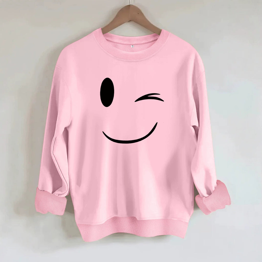 Velvet Sweatshirt - Loose-Fit Pullover
