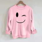 Velvet Sweatshirt - Loose-Fit Pullover