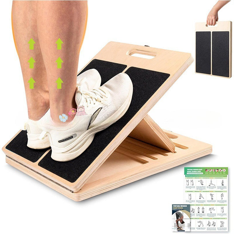 Slant Board - Adjustable Wooden Calf Stretcher