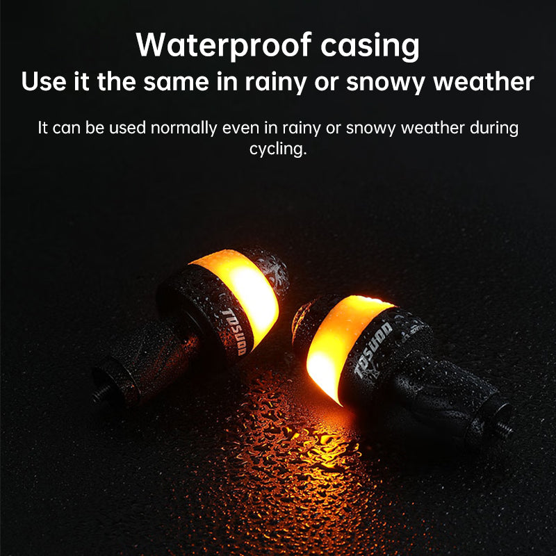 Bike Turn Signals - Handlebar-End LED Indicators