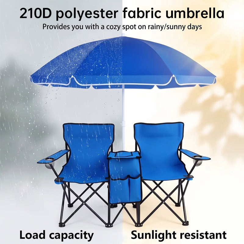 Camping Loveseat - Double Chair with Canopy