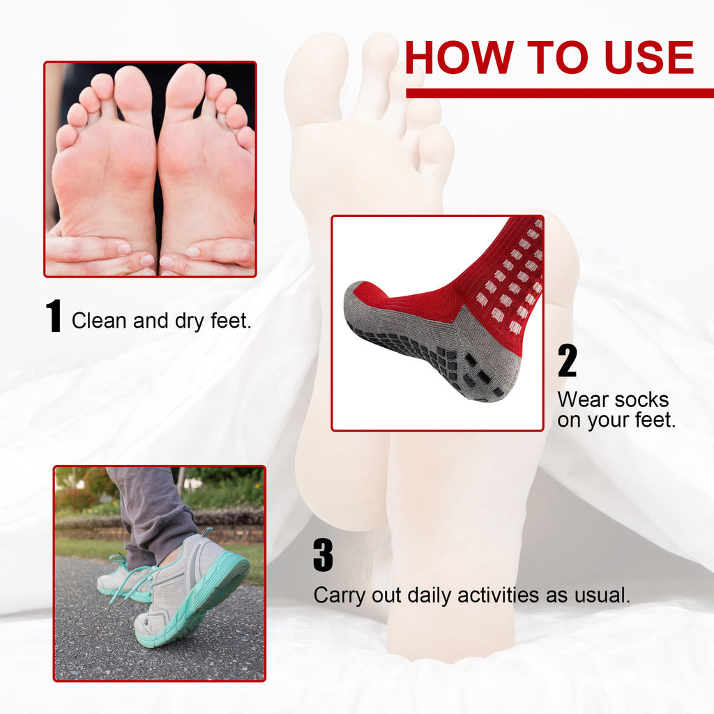Stridewell Textured Socks - Silicone Foot-Massage Design