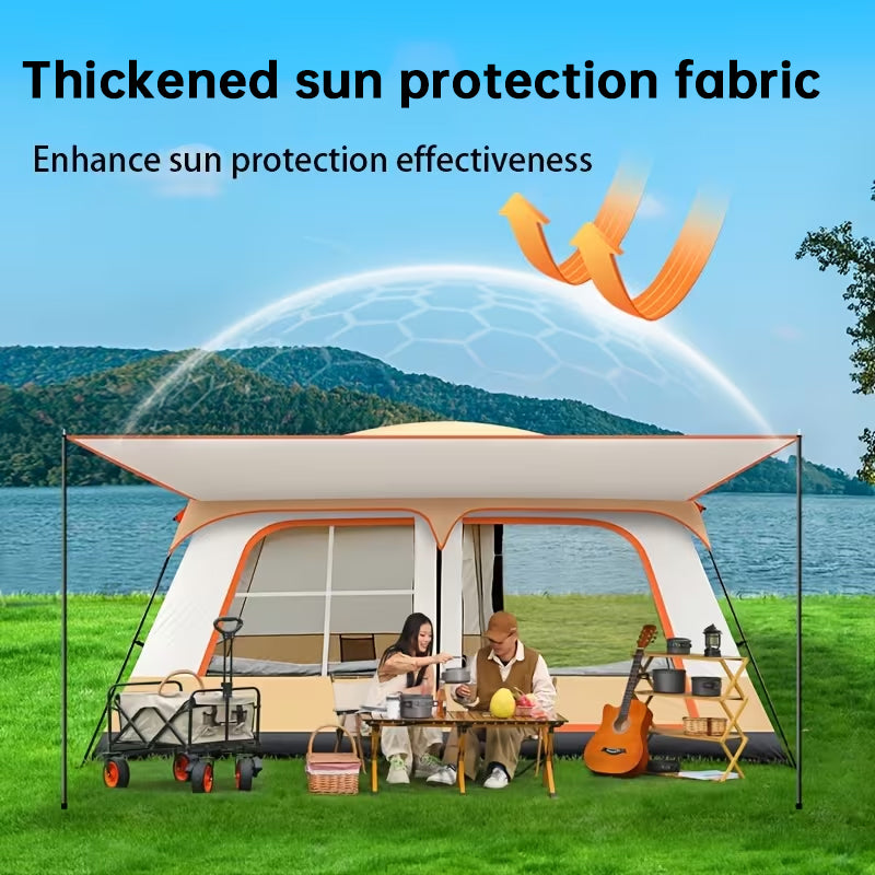 Camping Tent - 4-6 Person Two-Room Shelter
