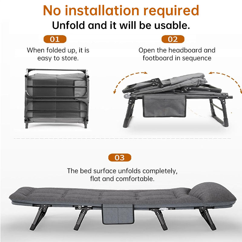 Camping Chair - Folding Seat with Side Pocket
