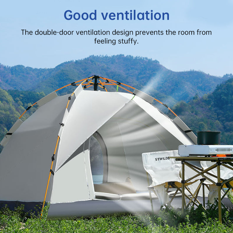 Camping Tent - 3–4 Person Pop-Up Shelter
