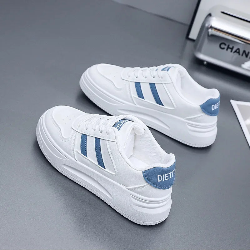 Women's Sneakers - Thick-Sole Sports Design