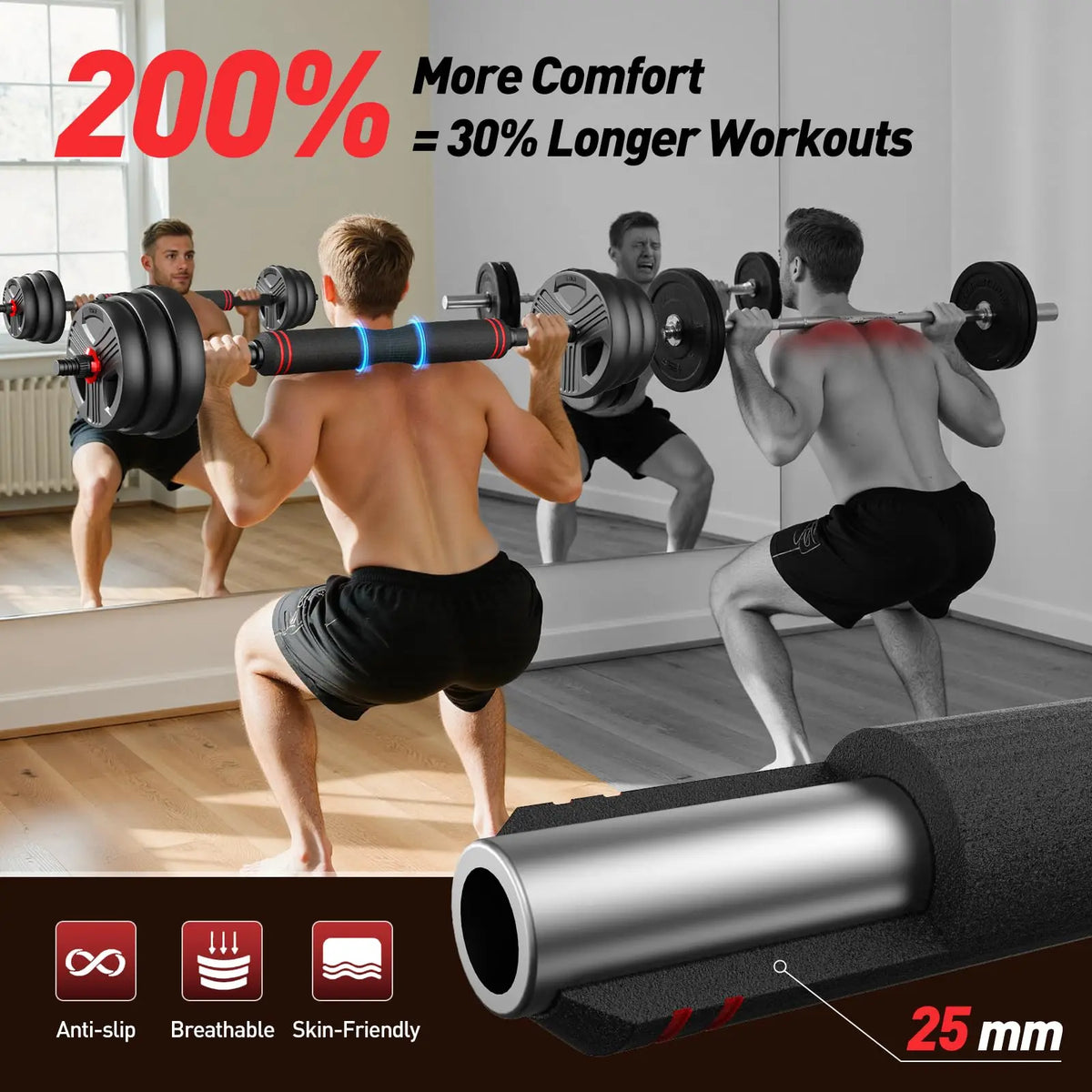 Adjustable Weight Set - 5-in-1 Free Weight System