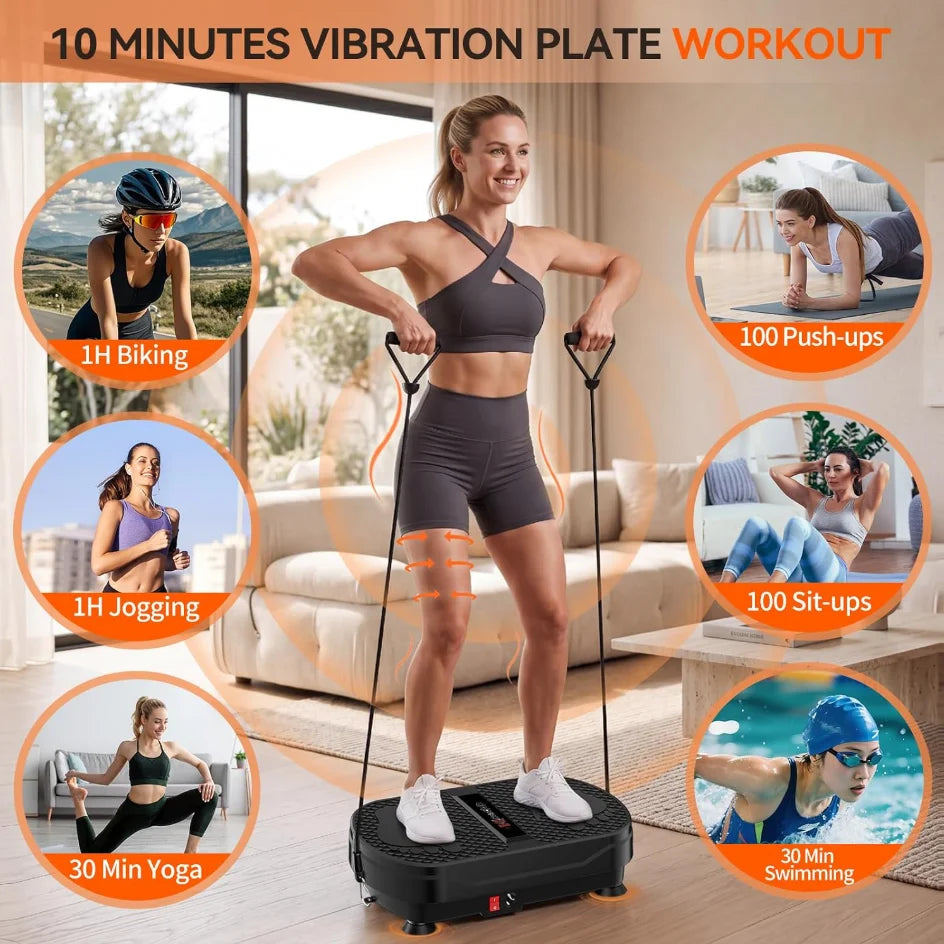 Vibration Plate - Adjustable Home Exercise Platform