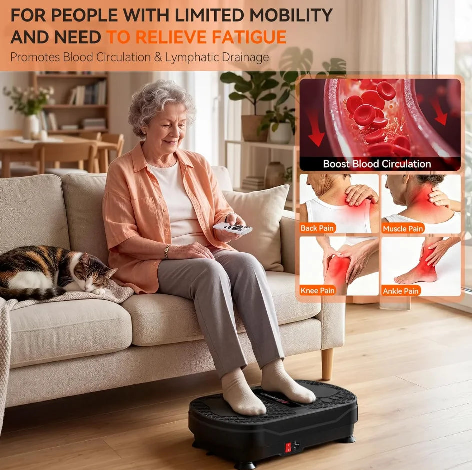 Vibration Plate - Adjustable Home Exercise Platform