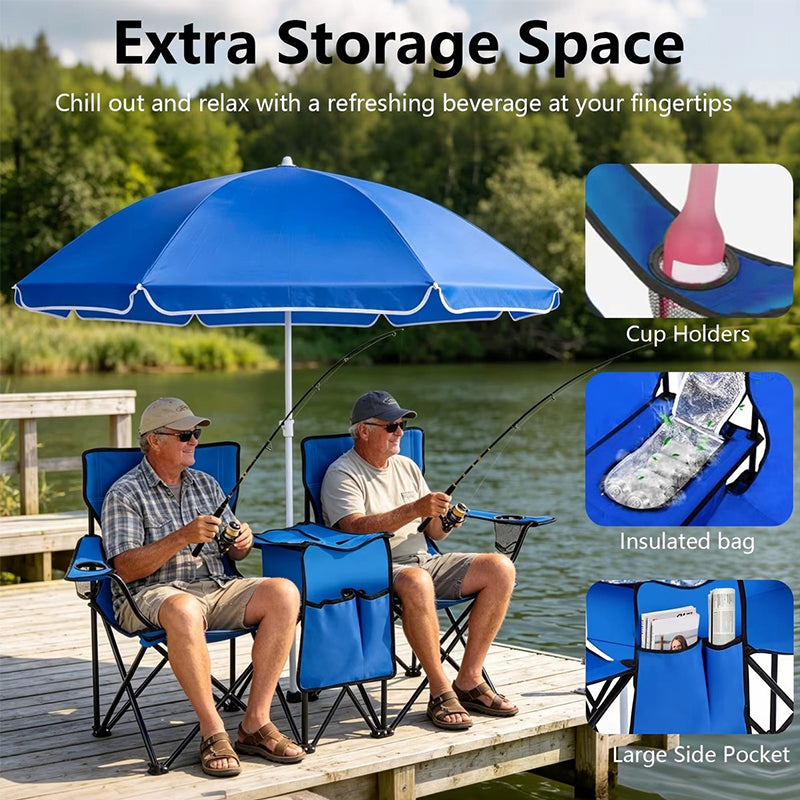 Camping Loveseat - Double Chair with Canopy