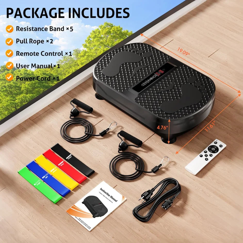 Vibration Plate - Adjustable Home Exercise Platform