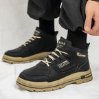 Men's Outdoor Boots - High-Top Lace-Up Design