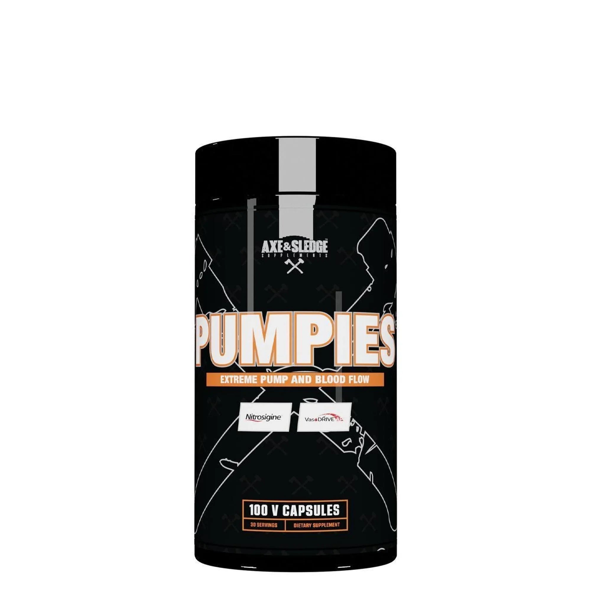 Dietary Supplement Capsules - Axe & Sledge Pumpies 100 Count