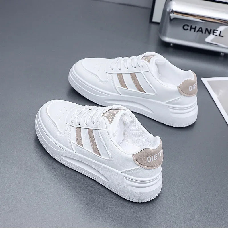 Women's Sneakers - Thick-Sole Sports Design