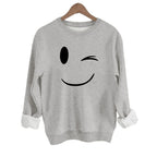 Velvet Sweatshirt - Loose-Fit Pullover