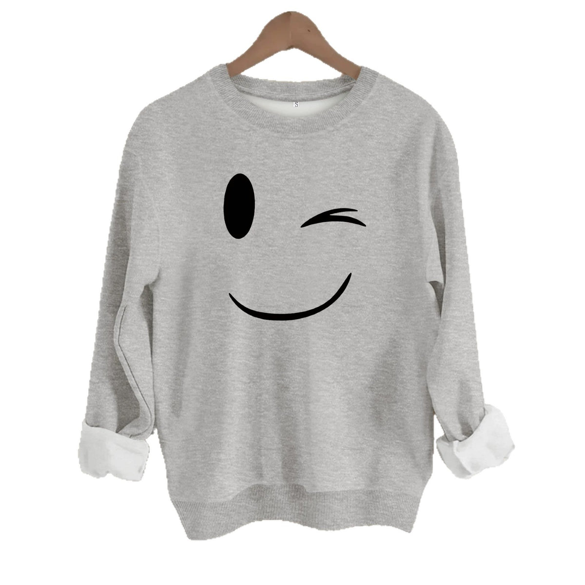 Velvet Sweatshirt - Loose-Fit Pullover