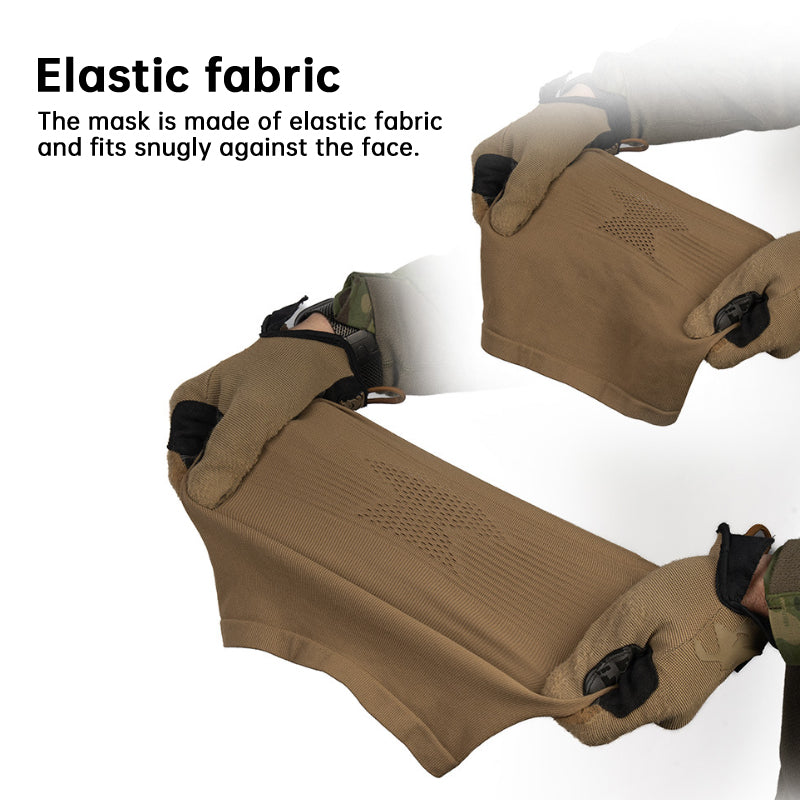Airsoft Mesh Mask - Half-Face Mask with Neck Gaiter