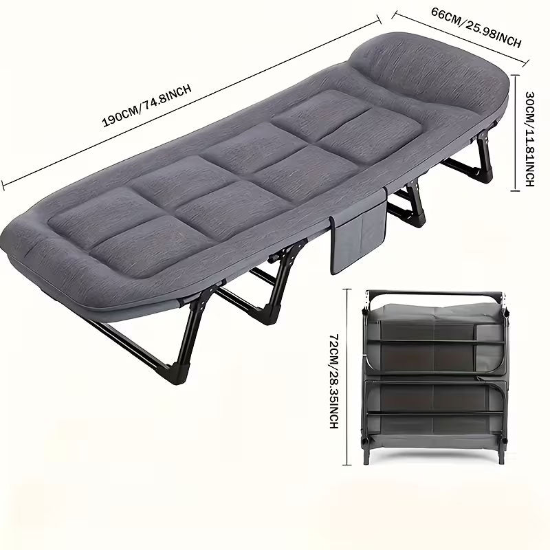 Camping Chair - Folding Seat with Side Pocket