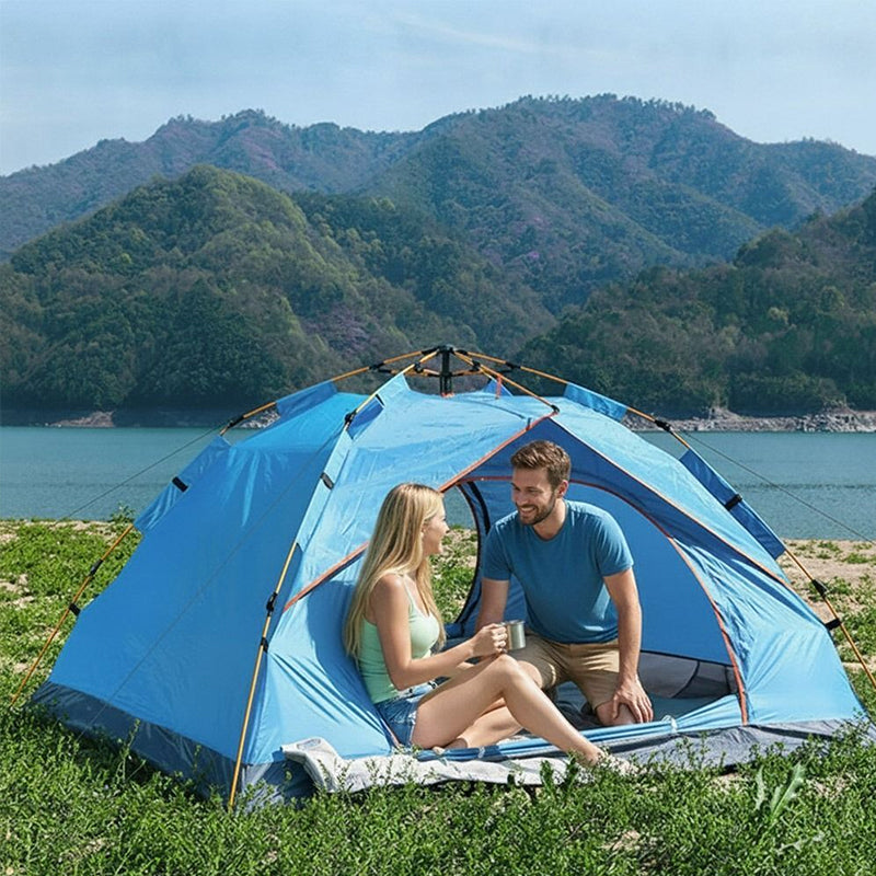 Camping Tent - 3–4 Person Pop-Up Shelter
