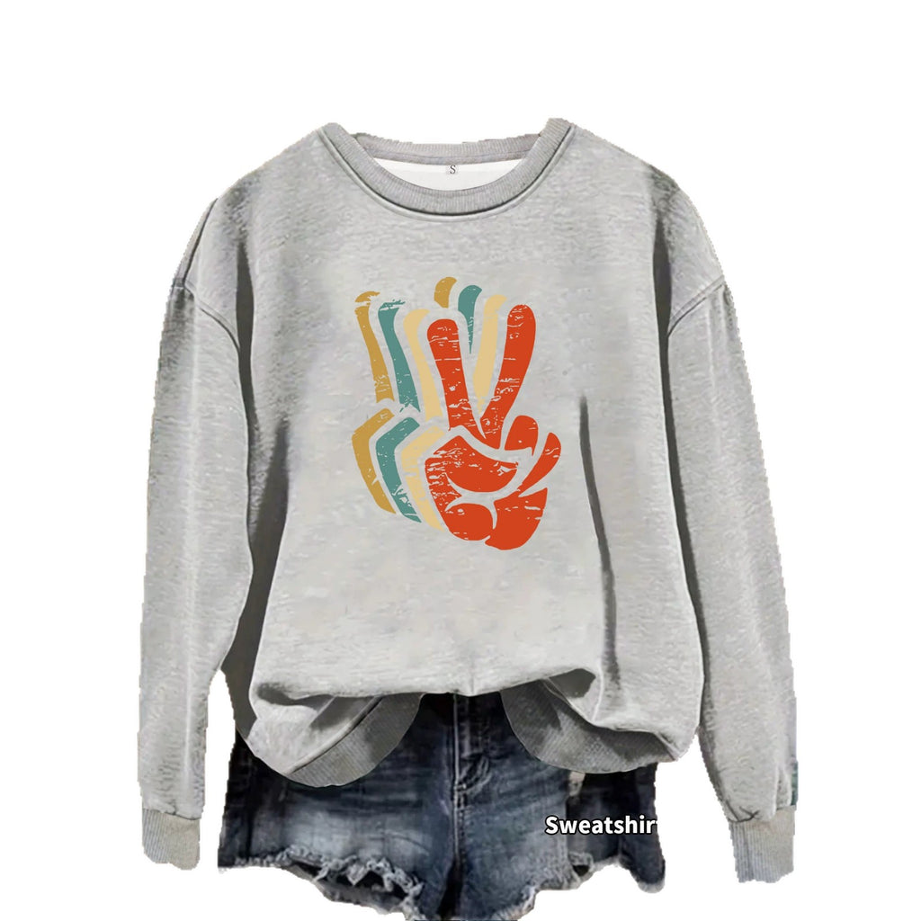 Women's Sweatshirt - Pattern-Print Fleece Pullover