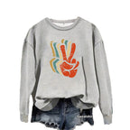 Women's Sweatshirt - Pattern-Print Fleece Pullover