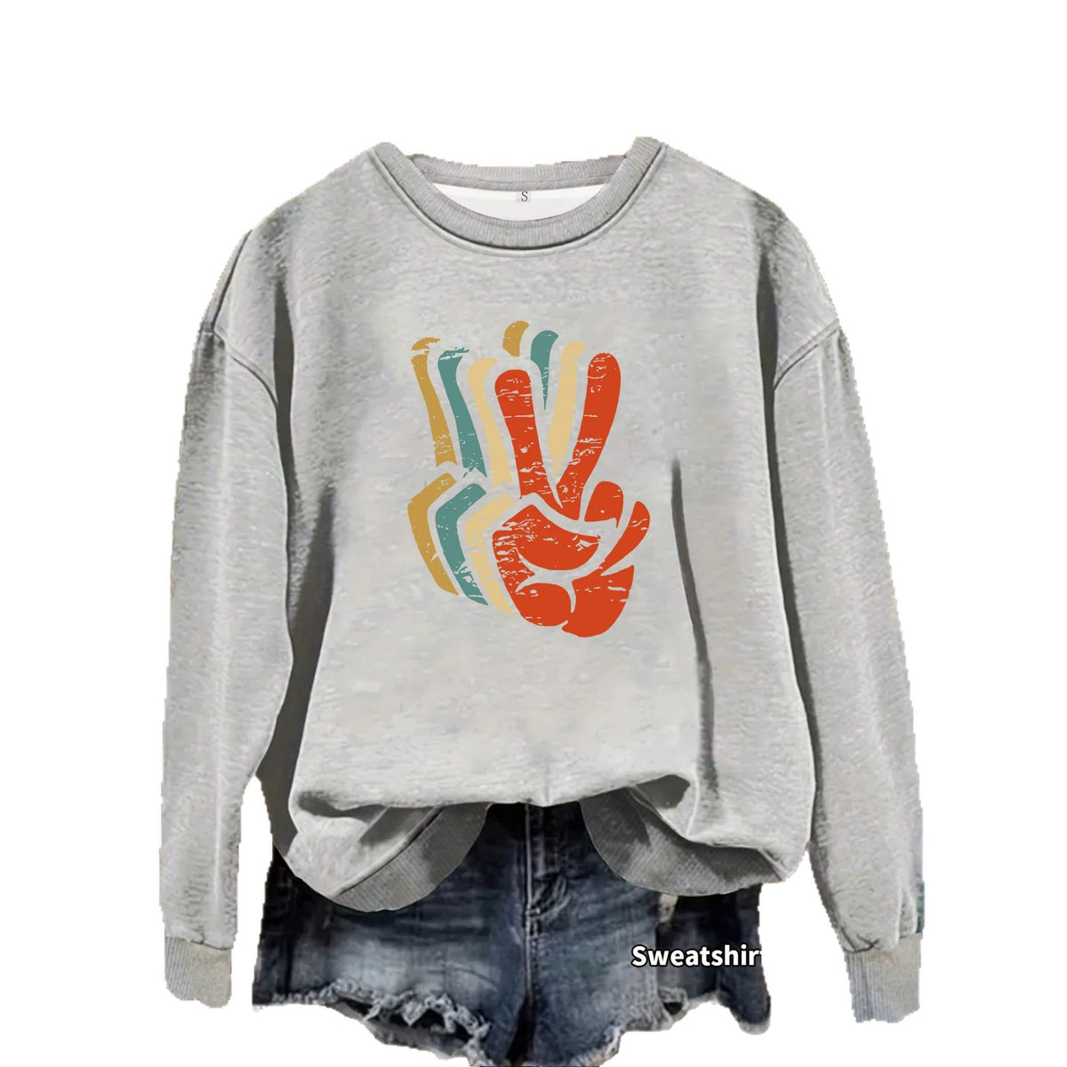 Women's Sweatshirt - Pattern-Print Fleece Pullover