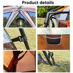 Camping Tent - 4-6 Person Two-Room Shelter