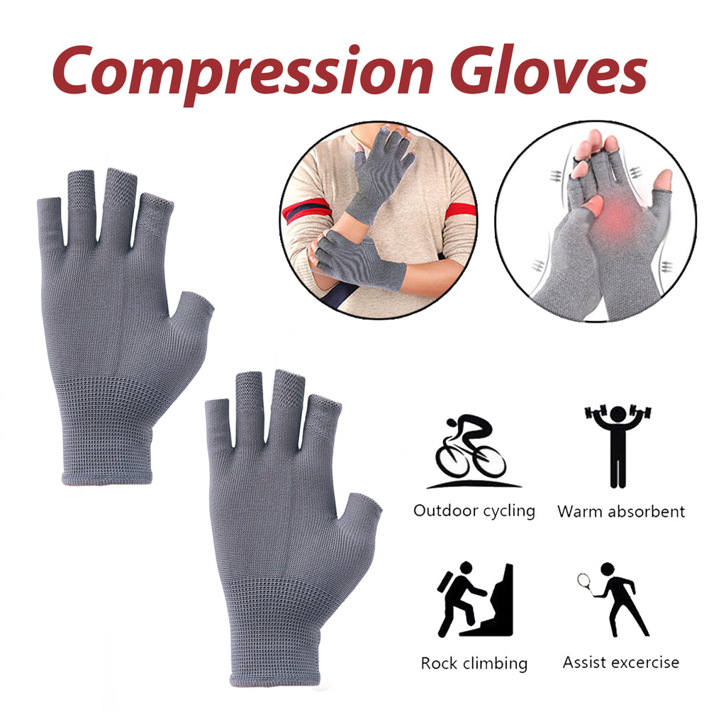 Stridewell Compression Gloves - Nylon Hand and Wrist Support