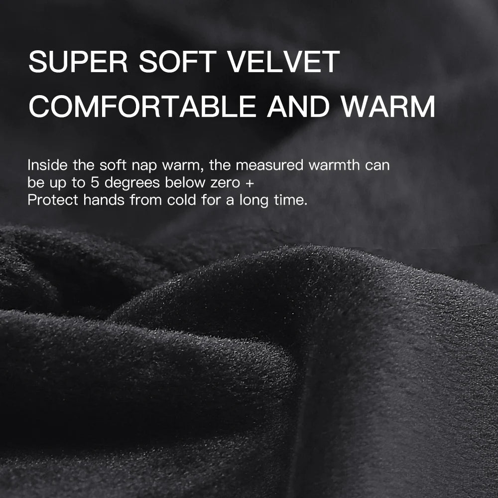 Cycling Gloves - Full-Finger Velvet Riding Pair
