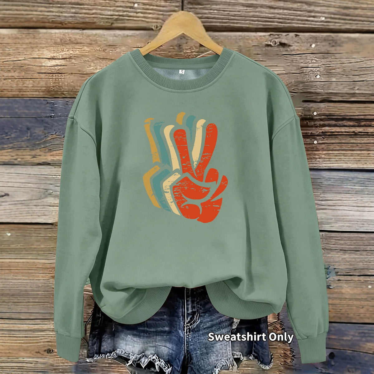 Women's Sweatshirt - Pattern-Print Fleece Pullover
