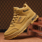 Men's Outdoor Boots - High-Top Lace-Up Design